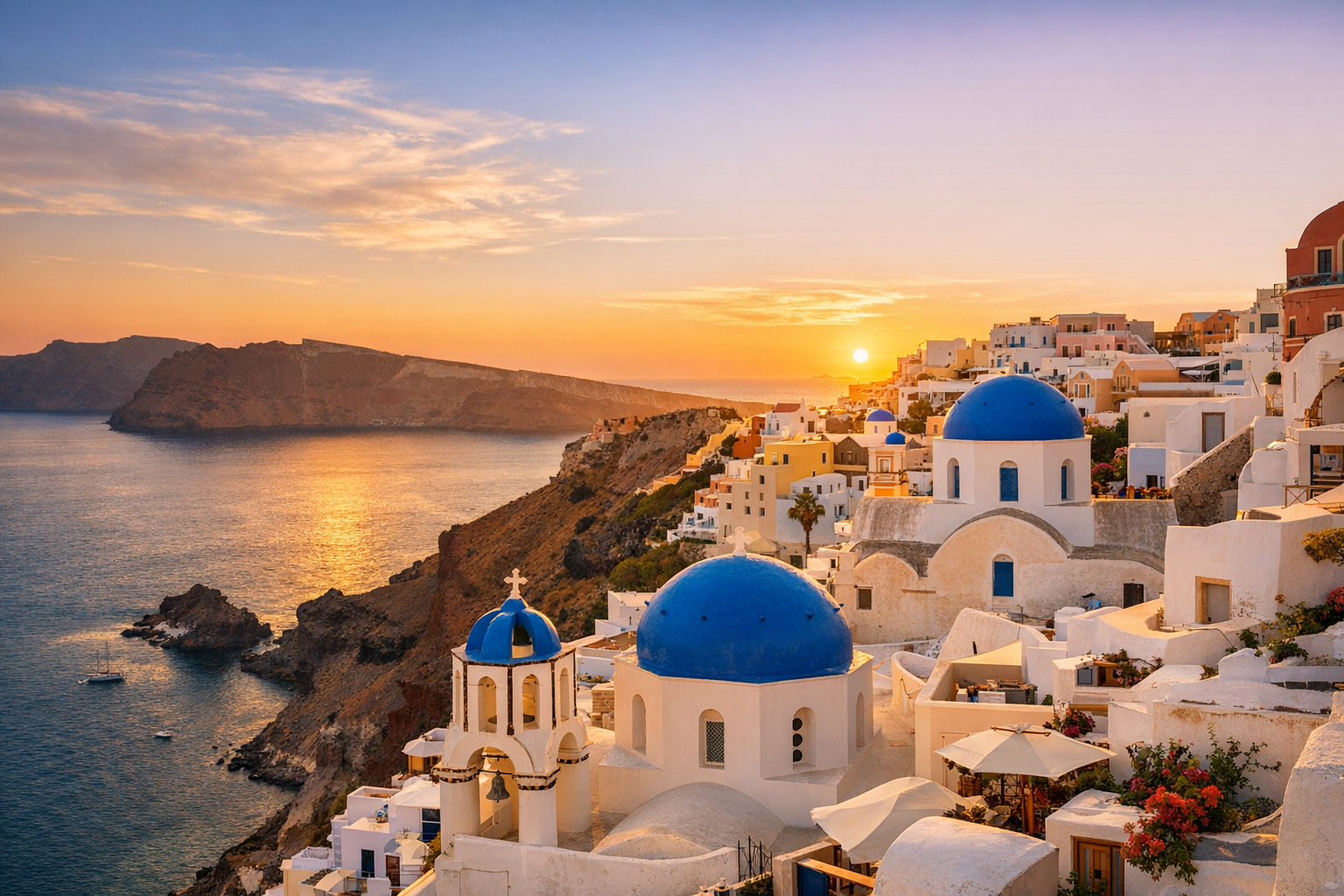 Ηλιοβασίλεμα στην Οία, Σαντορίνη